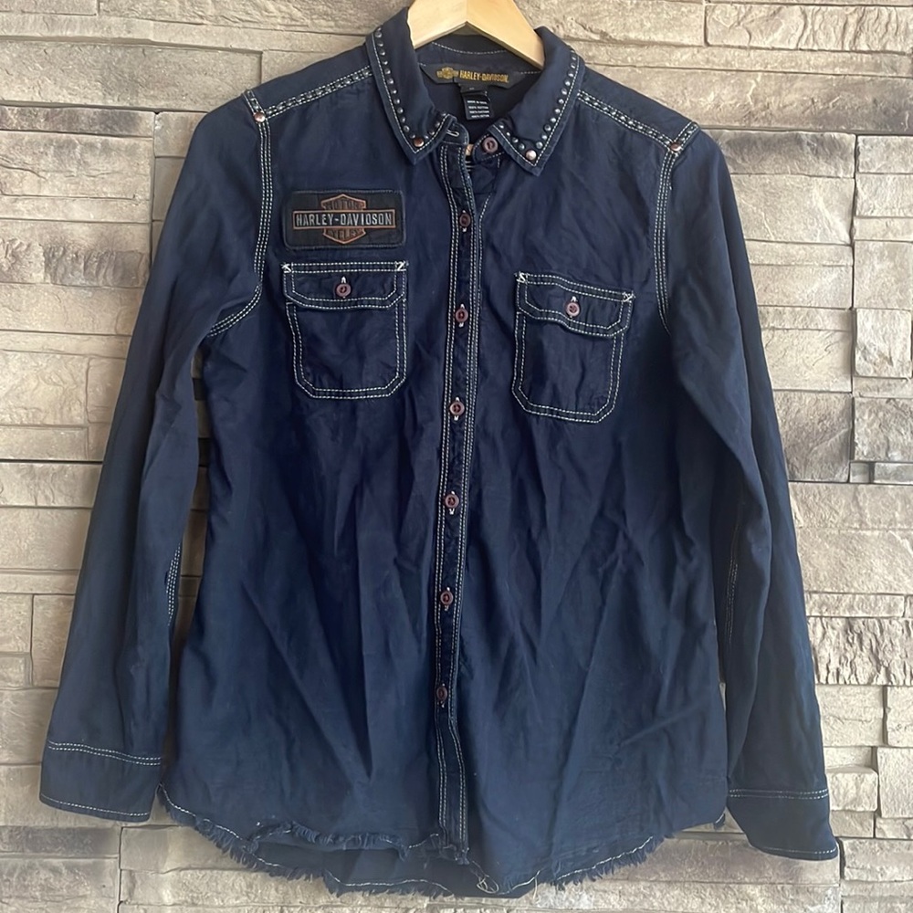 🖤Harley Davidson Women’s Med button down shirt.